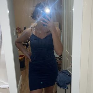 Tight navy dress soft